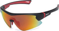 maivnz Youth Baseball Sunglasses for Boys and Girls Ages 6-12, Kids Sports Glasses for Softball Cycling, Helmet Compatible