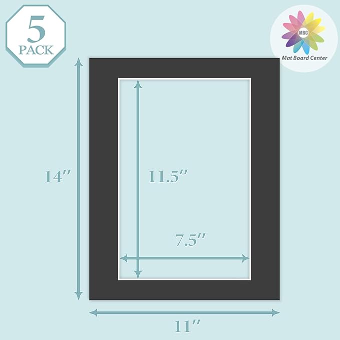 MBC Mat Board Center, 5 Pack 11X14 - Image 3