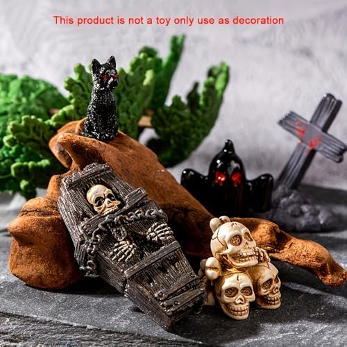 38pcs Resin Mini Figurines Spooky Ornaments For Micro‑Landscape and Gifts