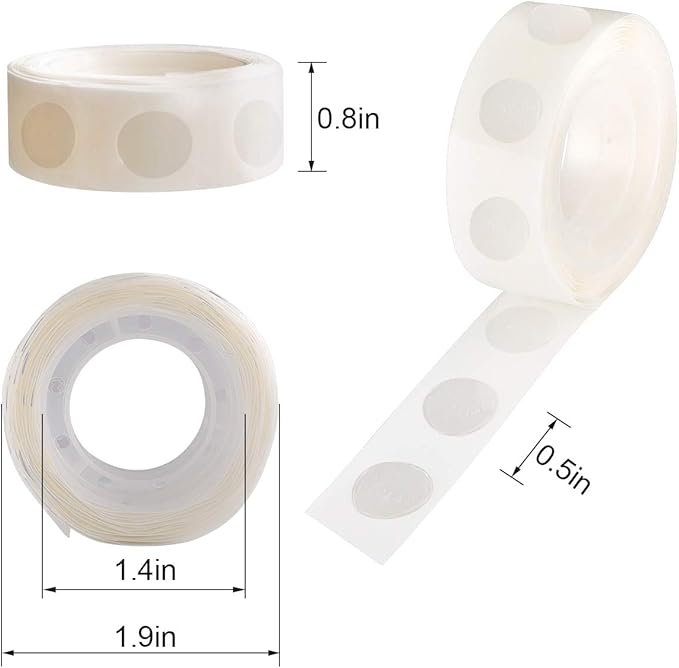 3000pcs Glue Point Clear Balloon Glue Removable Adhesive Dots Double Sided Dots - Image 2