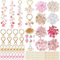 Highergo 734 Pcs Strawberry Charms Lip Gloss Keychain Making Kit DIY Craft