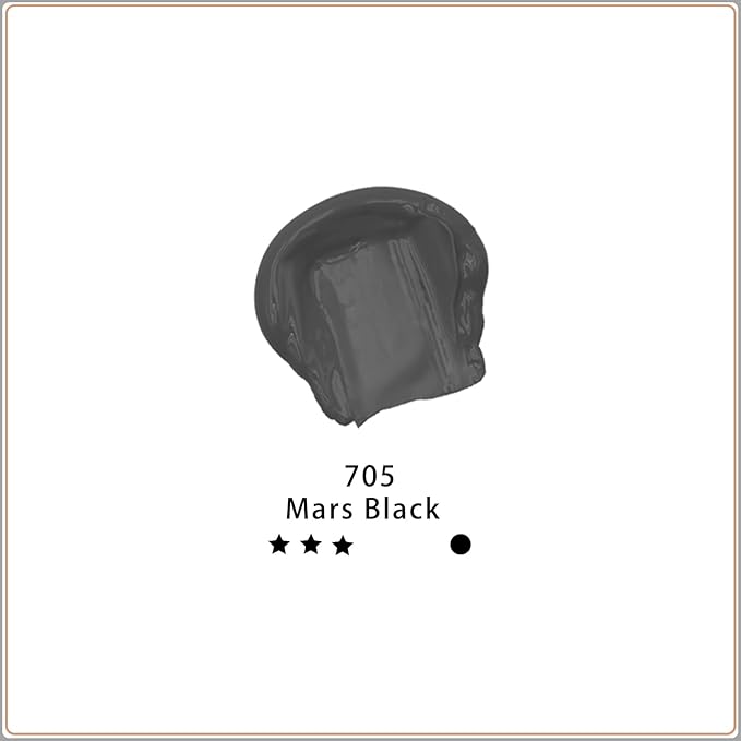 Artecho Mars Black Acrylic Paint Tubes, Art Craft Paints - Image 2