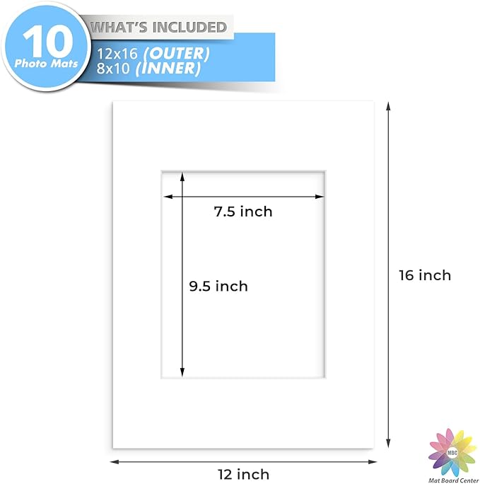 MBC Mat Board Center, 10 Pack 12x16 - Image 3