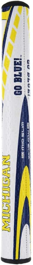 SuperStroke NCAA Golf Putter Grip, Ohio State University (Mid Slim 2.0) | Cross-Traction Surface Texture and Oversized Profile | Even Grip Pressure for a More Consistent Stroke | Non-Slip Grip