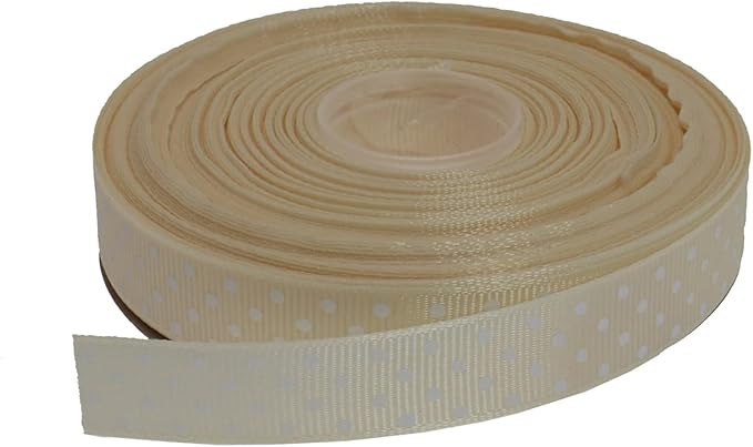 Polka Dot Grosgrain Ribbon 25 Yard Each Roll 100% Polyester by Unknown