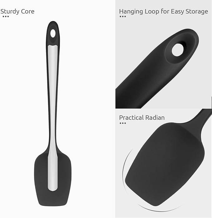 Heat Resistant Silicone Spatula Set: U-Taste 600ºF High Temp Seamless Food - Image 6