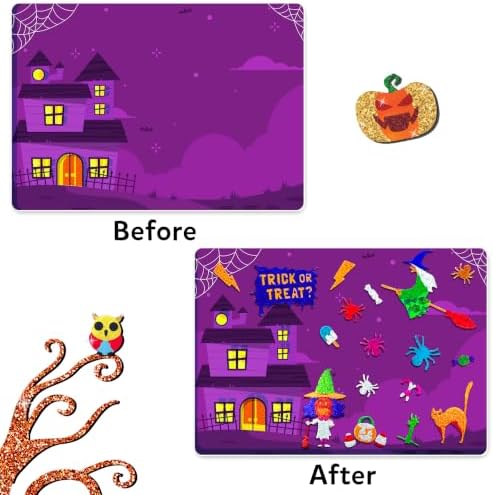 Skillmatics Foil Fun Halloween Craft, Foil Art Activity, Gift for Kids
