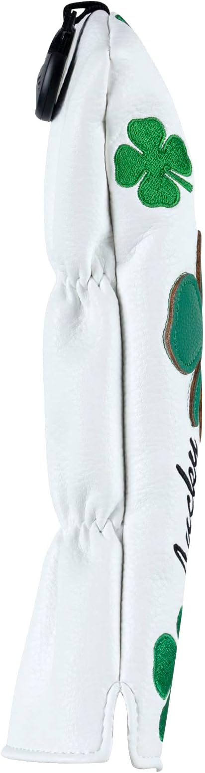 Craftsman Golf Green Lucky Clover Driver Wood Hybrid Headcover Blade Mallet Putter Cover for Scotty Cameron Taylormade Odyssey Also for Custom Version with Your Name Stitched