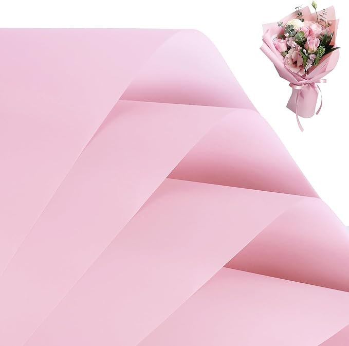 FUHITIM 20 Sheets Flower Wrapping Paper -Waterproof Floral Bouquet Wrapping by FUHITIM