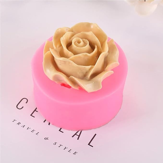 3 Pack Flower Mold Flower Silicone Wave Spiral Candle Mold - Image 6