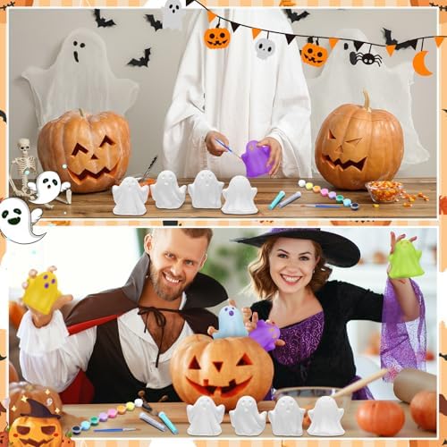 Foilswirl 12 Set Halloween Ghosts Ceramics to Paint Crafts Kits