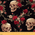 Feelyou Sugar Skull Fabric By The Yard Kids Decorative Soft