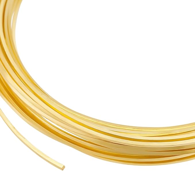 BENECREAT 14K Gold Plated Square Copper Wire by BENECREAT