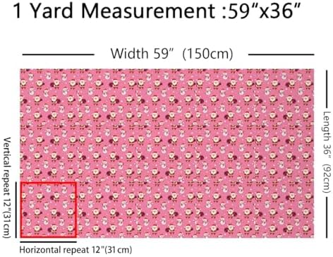 JEJELOIU Funny Xmas Snowman Fabric by The Yard Merry Christmas Upholstery Fabric for Chairs Santa Claus Waterproof Indoor Outdoor Decor for DIY Sewing Craft Projects 3 Yards