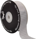 Gingham Ribbon - 25 Yards Each Roll, 100% Polyester by Micomon