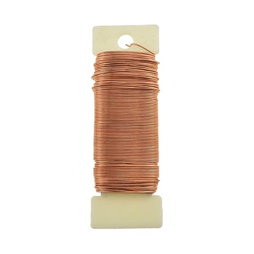 HAHIYO 22Gauge Rose Gold Floral Wire by HAHIYO