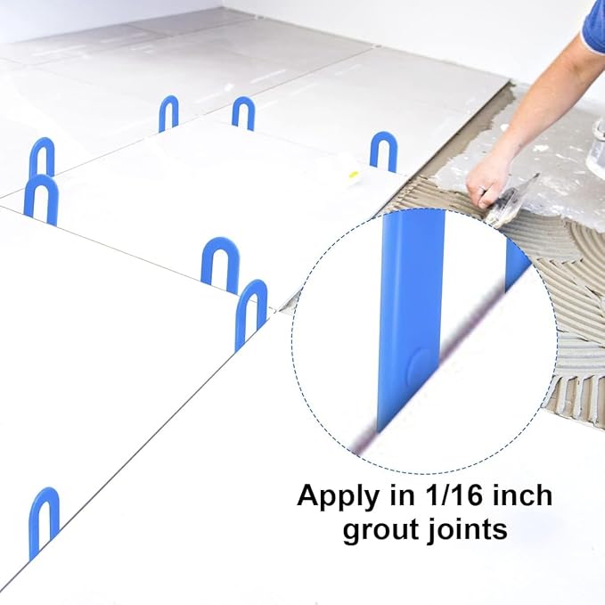 DGSL Tile Leveling System Tile Spacers 1/16 Inch, 300 pieces Horseshoe Shim U - Image 5