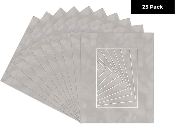 Pack of 25 Acid Free 8x10 Mats Bevel Cut - Image 2