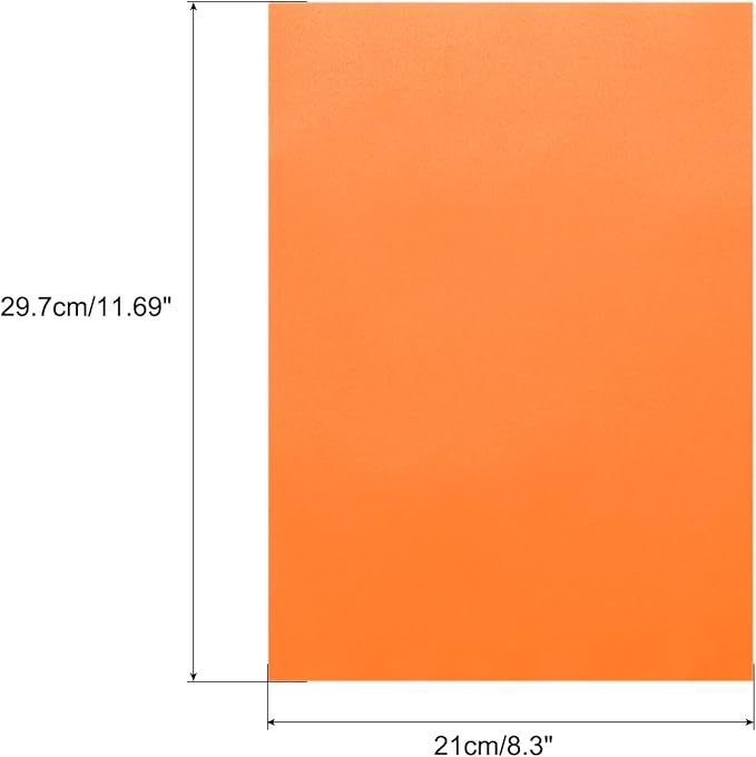 MECCANIXITY Colored Vellum Paper, 40 Sheet Orange Transparency 11.7 x 8.2 - Image 2