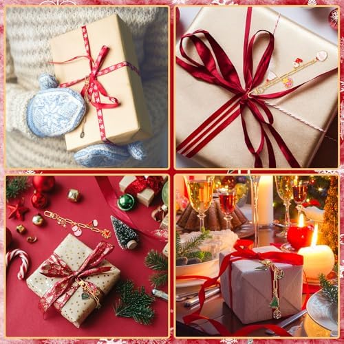 Tondiamo 266 Pcs Christmas Keychain Making Kit Xmas Keychain Craft Gift
