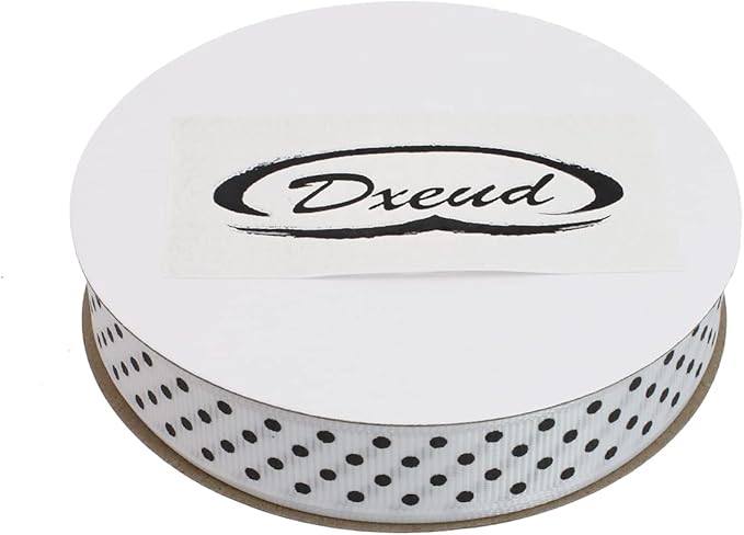 Polka Dot Grosgrain Ribbon 25 Yard Each Roll 100% Polyester - Image 3