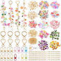 Highergo 698 Pcs Fresh Charms Lip Gloss Keychain Making Kit DIY Craft