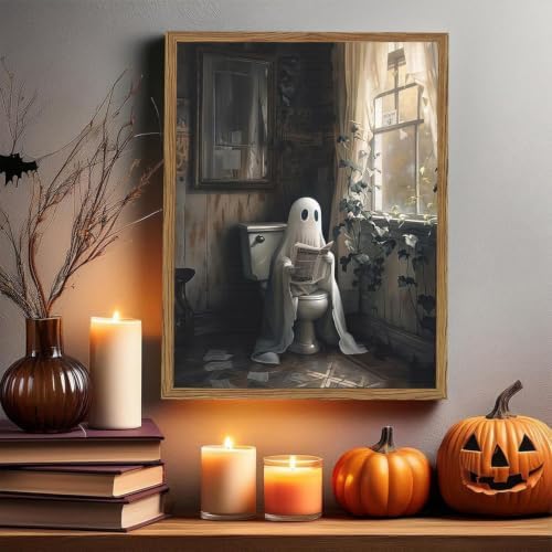 DAZZLEDOTS Diamond Art Kits for Adults, Bathroom Ghost Diamond Painting