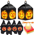 Simgoing 12 Sets Halloween Jack-O-Lantern Crafts Tissue Paper Crafts