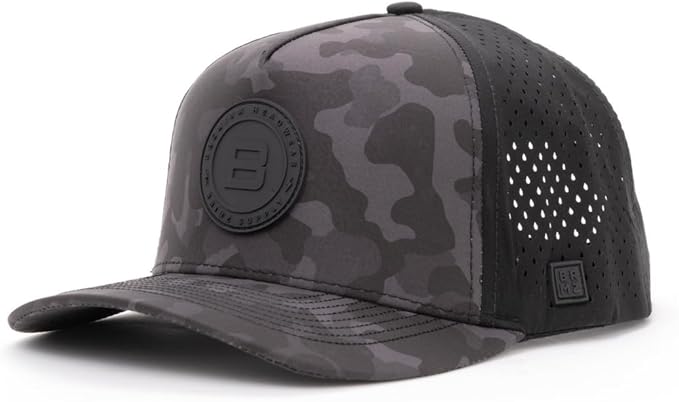 BRIMZ Outdoor Performance Hat - Water & Sweat Resistant Hats - Breathable & Moisture-Wicking Snapback