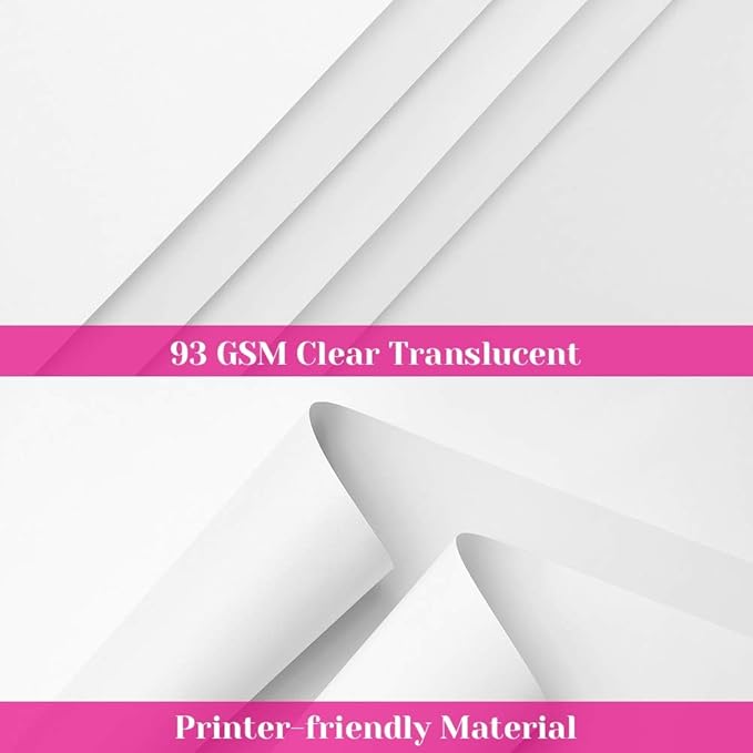 Vellum Paper, Cridoz 50 Sheets Vellum Transparent Paper 8.5 x 11 Inches - Image 4