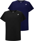 DEVOROPA Youth Boys Compression Shirt Long/Short Sleeve Football Baseball Undershirt Quick Dry Kids Sports Baselayer Crewneck