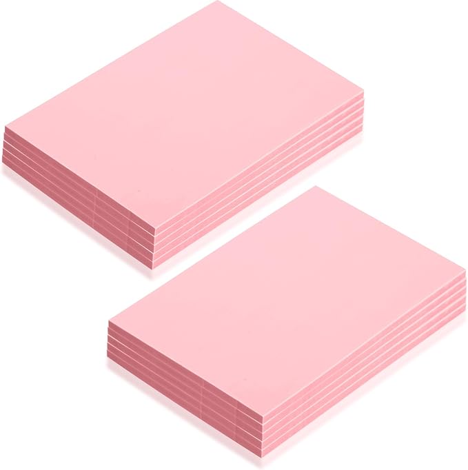 10 Pcs 4" x6“ Pink Rubber Art Soft Linoleum Carving Block, Rubber Crafts by kymqlyw