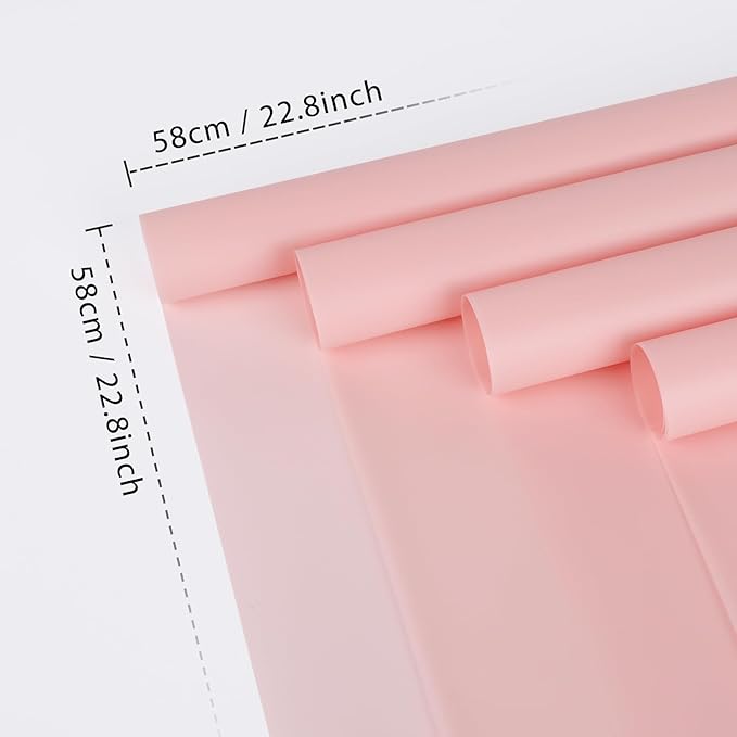 FUHITIM 20 Sheets Flower Wrapping Paper -Waterproof Floral Bouquet Wrapping - Image 2