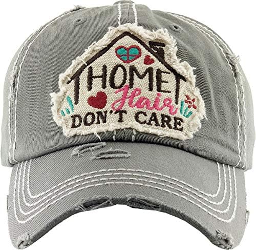 Funky Junque Distressed Vintage Baseball Cap - Embroidered Patch Women's Hat - Holiday, Lifestyle & Patriotic Designs