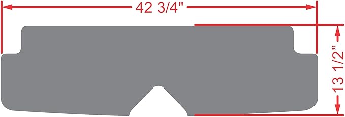 Xtreme MATS Golf Cart Floor Mat for Rear Seat Kits & Rear Facing Foot Rests - Fits Select ICON Backseat Kits (2021+) - Grey Trim