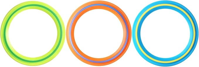 Flying Disc for Kids Adults 11 inch Flying Ring, 3 Pack Beach Backyard Sports - Image 7