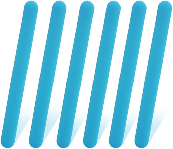 6 PCS Reusable Silicone Stirring Stick, Silicones Stirrings Sticks, by Unknown