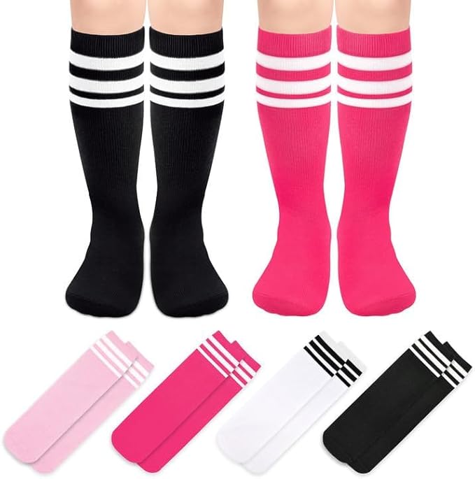 Olreco Toddler Soccer Socks Kids Baseball Socks Youth Softball Sock for Girls Boys Football Sock Boys Athletic Accessories