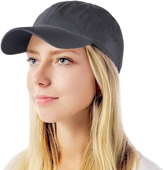Cotton Baseball Cap Dad Hat – Washed Low Profile Adjustable Hat for Men Women Casual Outdoor Running Golf