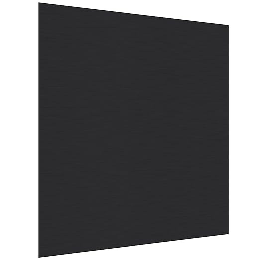 Anodized Aluminum Sheet Metal 12 x 12 x 1/16 Inch Black Anodized Aluminum Metal by CKVIHAV