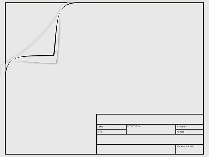 Geyee 10 Sheets Architectural Vellum Paper Translucent White Vellum Sheets by Geyee