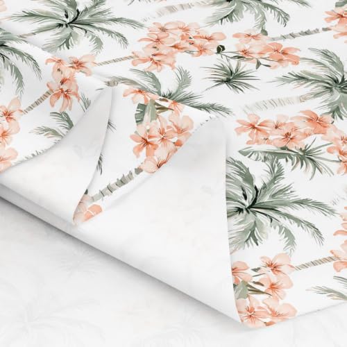 Erosebridal Palm Tree Upholstery Fabric, 5 Yards