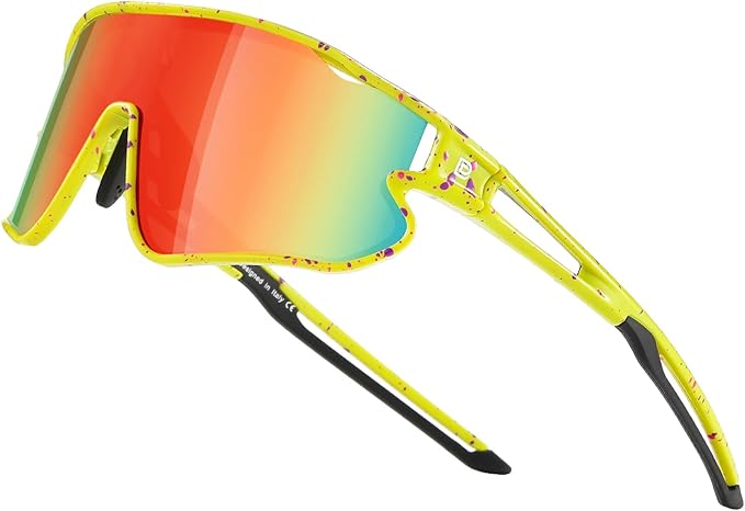 DUCO Kids Sunglasses Youth Baseball Sun Glasses Lightweight TR90 Frame UV400 Sports Cycling Shades for Boys Girls DK268