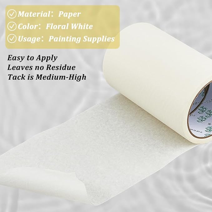 SUPERFINDINGS 20m 1Roll Masking Film, Tape Textured Paper - Image 5