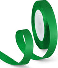 5/8 Inch 25 Yards Satin Ribbon Green, Solid Color Fabric Ribbon by HimBen