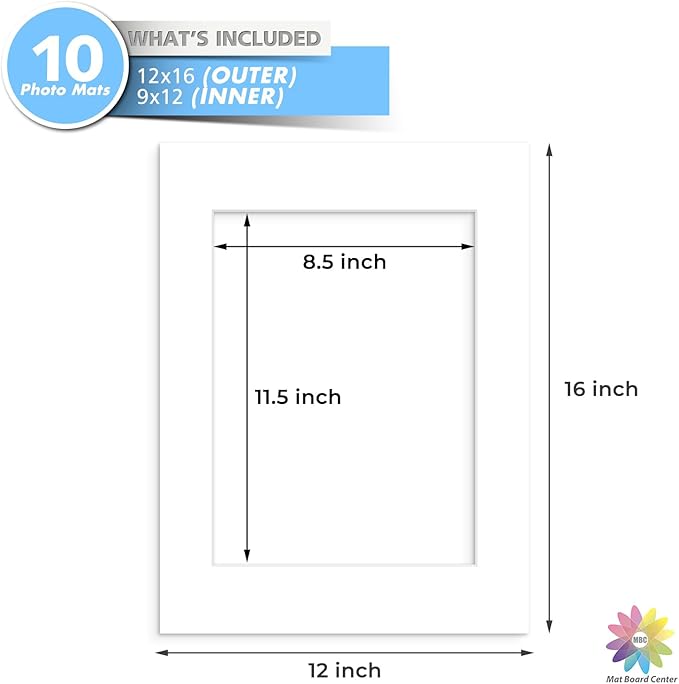 MBC MAT BOARD CENTER, 10 Pack 12x16 - Image 3
