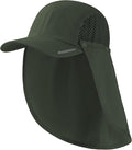 BASSDASH UPF 50+ Foldable Fishing Hat Baseball Cap with Removable Neck Flap Portable for Men Women Golf Hiking