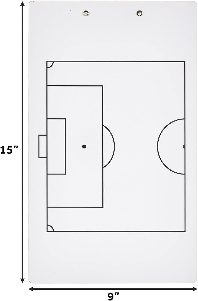Murray Sporting Goods Dry Erase Coaches Clipboard | Double-Sided Dry Erase White Board