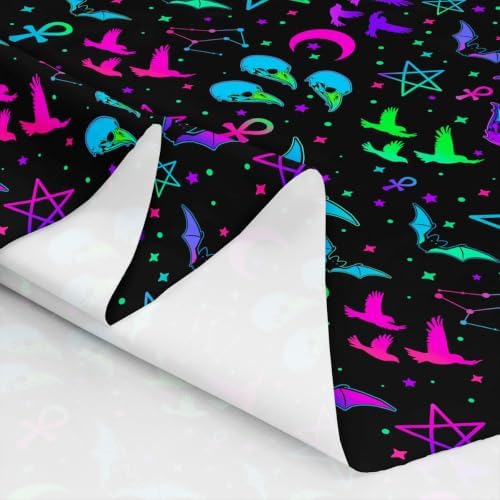 jejeloiu Halloween Fabric by The Yard Soft 5 Yards
