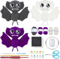 ORIGACH 3 Set Halloween Bat Crochet Kit for Beginners